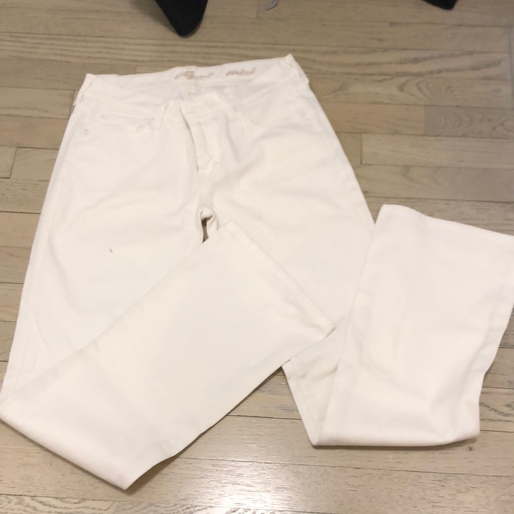 vintage 7 for All Mankind white jeans size 27